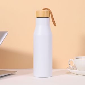 IStapromo Regalos: Vaso Térmico de Acero Inoxidable con Revestimiento de Bambú para Coche, Deportes al Aire Libre, Diseño de Dibujos Animados, Botella Termo al Vacío - Product Image 2