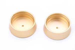 Tapas de Aluminio 7075 Mecanizadas por CNC de Alta Demanda Profesional con <span class=keywords><strong>Anodizado</strong></span> <span class=keywords><strong>Dorado</strong></span> - Product Image 2