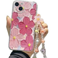 Coque de téléphone portable transparente antichoc avec cordon, design tendance, pour le commerce international (modèles 14/15)