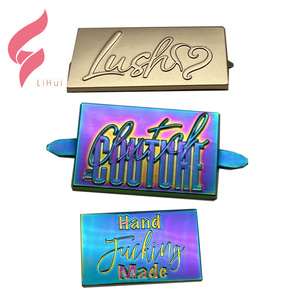 Etiqueta con logotipo de <span class=keywords><strong>Metal</strong></span> personalizado para bolsos, accesorios para hacer Hardware para bolsos de diseñador, placa de grabado de <span class=keywords><strong>Metal</strong></span>, piezas especiales para bolsos, accesorios - Product Image 2