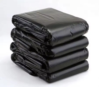 Sacs poubelles noirs personnalisables en usine, grands sacs en plastique robustes pour le recyclage des déchets domestiques