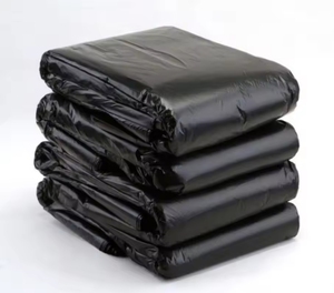 Sacs poubelles noirs personnalisables en usine, grands sacs en plastique robustes pour le recyclage des déchets domestiques - Product Image 2