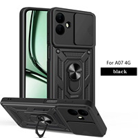 Casing ponsel polikarbonat + polikarbonat, pelindung belakang kamera geser TPU hibrida Harga terbaik untuk Samsung A07 4G