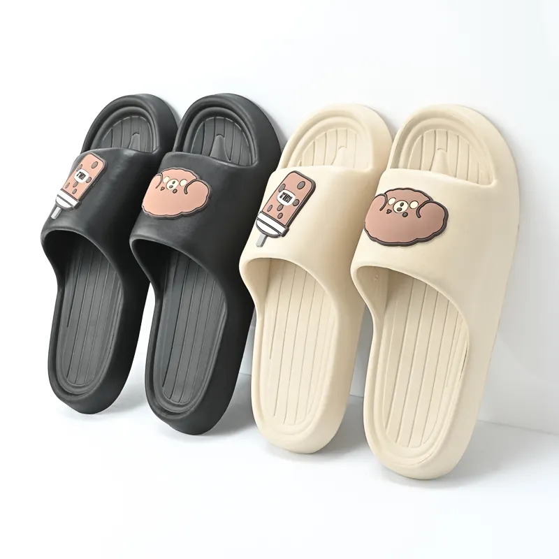 Puppy slippers female summer household Korean version Slippers for Women Thick PlatformSoft Sole Slide Sandals EVA home Slippers
