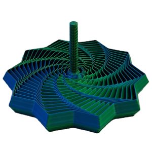 Printing Expanded Sensory Fidget Star <b>Model</b> Visual Illusion Hexagon Whirling Spiral Ornaments Stress Relief Board Game - Product Image 6