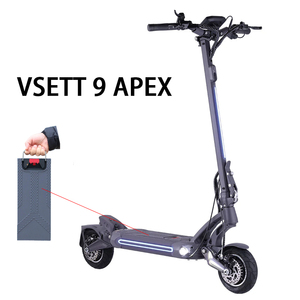 สกู๊ตเตอร์ไฟฟ้า VSETT 9 APEX พร้อมแบตเตอรี่ถอดได้ 48V 15.6Ah/19.2Ah LG ความเร็ว 55 กม./ชม. มอเตอร์คู่ <span class=keywords><strong>700W</strong></span> สำหรับผู้ใหญ่ เหมาะสำหรับการเดินทาง - Product Image 1