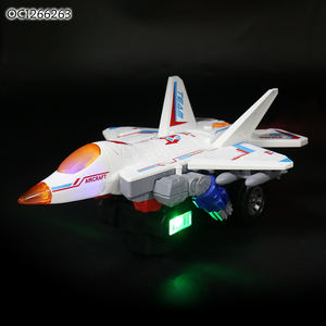 Ensemble de jouets robot transformable en <span class=keywords><strong>avion</strong></span> en plastique à piles avec lumière, musique et pulvérisation de brume - Product Image 6