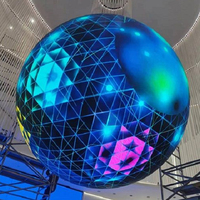 Pantalla LED Esférica YUYI P1.86, Diámetro 1m/1.5m/2m, Globo LED Creativo con Forma de Tierra, Pantalla LED Esférica para Video