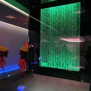 Paravent moderne en acrylique découpé au laser avec LED, effet bulles d'eau, panneau translucide, design pliable pour cloison décorative - Product Image 3