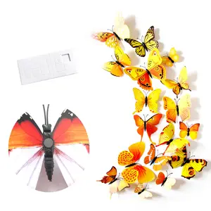 Best Seller PVC Fridge Magnet 3D Butterfly Wall Sticker Wall Decorations Home Decorations