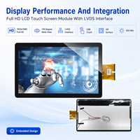Modul Layar Sentuh Kapasitif 21,5 Inci Full HD LCD Layar Sentuh LVDS Air Bonding AG EETI Glove Wet Touch Layar Industri