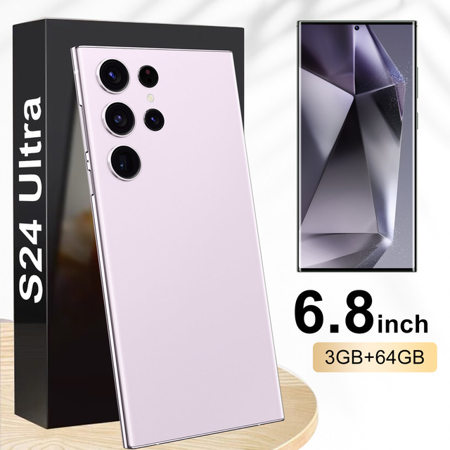 S24 Ultra 5G Smartphone 3+64GB 6.8" 120Hz Display 108MP Camera Dual SIM Android 13 Over 8000mAh Battery