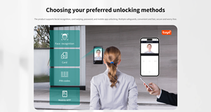 Taichuan 10 "عالية الجودة لوحة الروبوت في الهواء الطلق وجه معرف رمز فتح SDK المتاحة دعم بو شقة الفيديو التحكم في الوصول الباب - Product Image 5