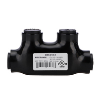 Connecteurs de bornes multi-câbles pré-remplis revêtus de PVC noir USA Inline Splice Isolé 2 Ports 1/0-14 AWG