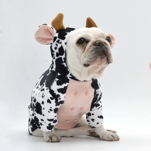 Creative <b>Cow</b>-Themed Pet Costume Dairy <b>Cow</b> Color Four Seasons Dog Cat Outfit Transformation Clothes - Product Image 1