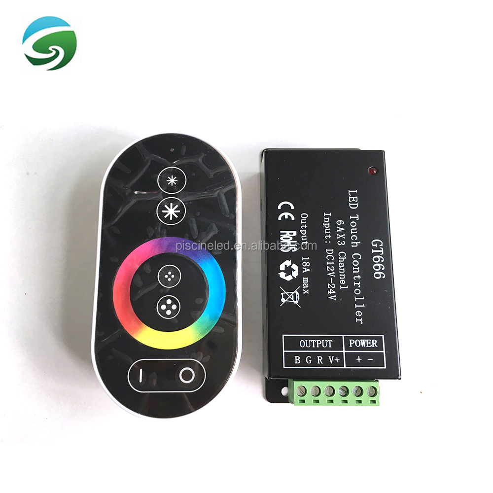Green Element IP68 DC12V Wall-Mounted Remote Controller 3500K Warm White ABS LED Underwater Swimming Pool Light 800 Lumens