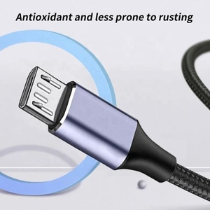 Câble USB C vers USB 5 broches, 90 degrés, type C, fil tressé en nylon, charge rapide 2.4A, synchronisation des données 480 Mbps - Product Image 3
