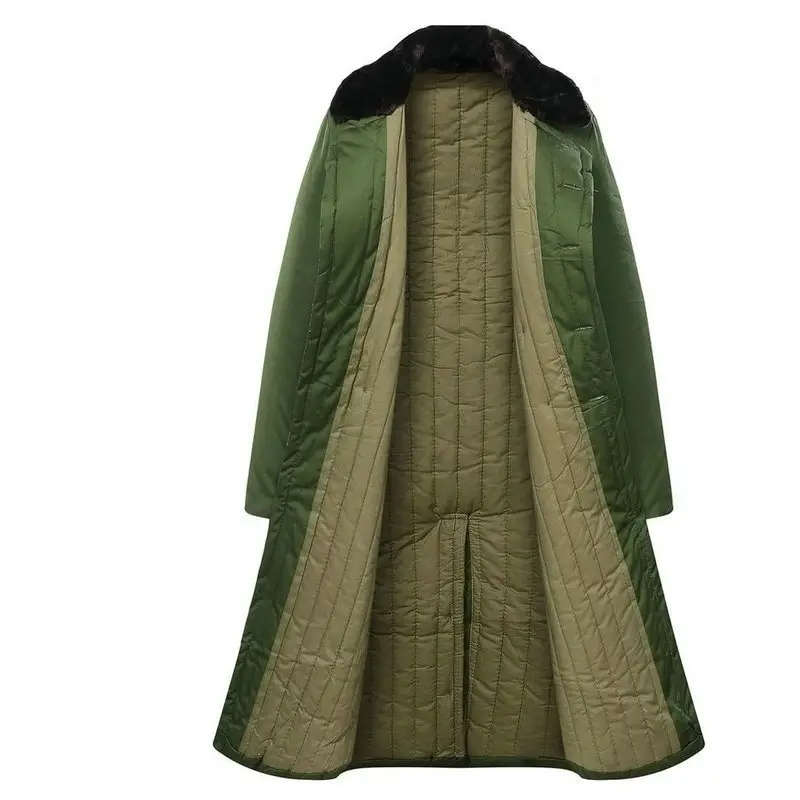 Manteau unisexe en pur coton vert armée pour adultes à séchage rapide, chaud et résistant au froid pour l'été, l'hiver et l'automne.