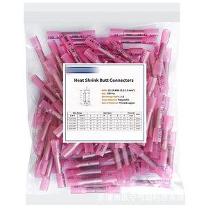 Conectores Termocontraíbles BHT 26-24 AWG, Cobre Estañado, Bolsa de Poliolefina, 100 Piezas, Terminales de Crimpado Impermeables - Product Image 3