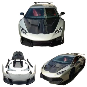 Kit carrosserie en fibre de carbone pour <span class=keywords><strong>Lamborghini</strong></span> Huracan LP580 LP610, style Vors, pare-chocs avant et arrière, capot, diffuseur, ailes - Product Image 1