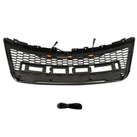 Explorer 2012-2015 Grille de pare-chocs avant en ABS noir avec 3 barres lumineuses à LED et grille de calandre en nid d'abeille pour Ford