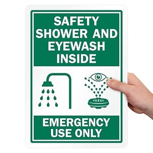 <span class=keywords><strong>Señal</strong></span> de Emergencia Personalizada de Alta Calidad de 10*14 Pulgadas para Ducha de Seguridad y <span class=keywords><strong>Lavaojos</strong></span> - Solo para Uso en Emergencias - Product Image 1