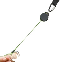 Porte-badge rétractable en nylon pour extérieur avec boussole, logo personnalisé, anti-perte, facile à tirer, étanche, pour la pêche et l'escalade