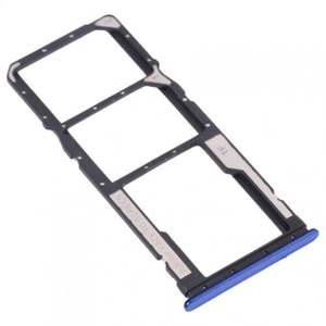 Bandeja de Tarjeta SIM Dual Cut Azul para Redmi 10C, Pieza de Repuesto - Product Image 1