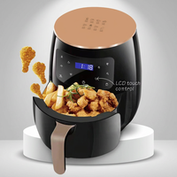 Friteuse à air chaud de 5 L pour toute la famille avec écran tactile numérique LCD et commande par bouton-poussoir pour des repas sains au quotidien