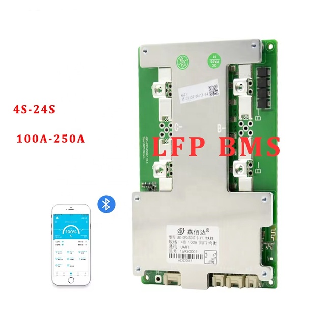 JBD Smart Lithium Battery BMS Management System 100A 150A 200A 250A 4S 8S 16S for Lifepo4