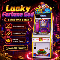Lucky Fortune God 1 joueur OEM Arcade commerciale Poussoir Cascade Machine Usine Prix de gros Fortunelink