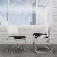 Chaise de visiteur empilable ergonomique en PP pour formation et bureau, vente directe usine, prix compétitif