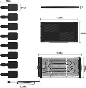 Parrilla Portátil 2 en 1 con Control de Temperatura Ajustable para Interiores y Exteriores - Product Image 3