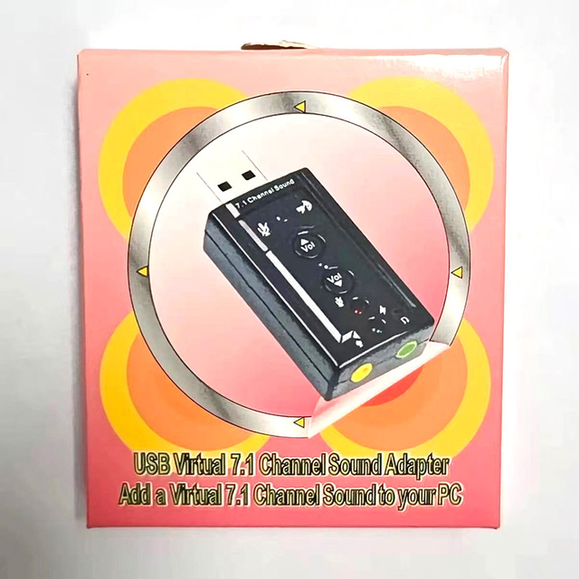 Manufacturer Wholesale Cross-border Hot Selling Plug and Play External USB 7.1 Wireless Sound Card 2 Channels