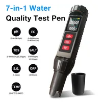 Testeur numérique portable avec batterie LCD ATC pour pH TDS EC ORP salinité en hydroponie testeur de qualité de l'eau
