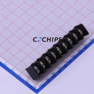 DBT30C-8.25-9P-BK-P Barrier Terminal Block Through hole Component (THT),P=8.25mm Connector Two Sides 8.25mm 1x9P Straight Pin - Product Image 1