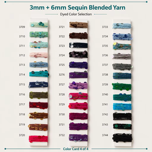 Nouvelle Marque ZLWXL Fil Mélangé 3MM+6MM 32s/2 55% Coton + 45% PVC Haute Ténacité, Torsion Fantaisie Uniforme, Idéal pour Broderie et Tricot Manuel - Product Image 6