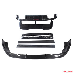 Kit carrosserie Q8 de haute qualité, style ABT en fibre de carbone, avec spoiler avant et arrière, état neuf - Product Image 2
