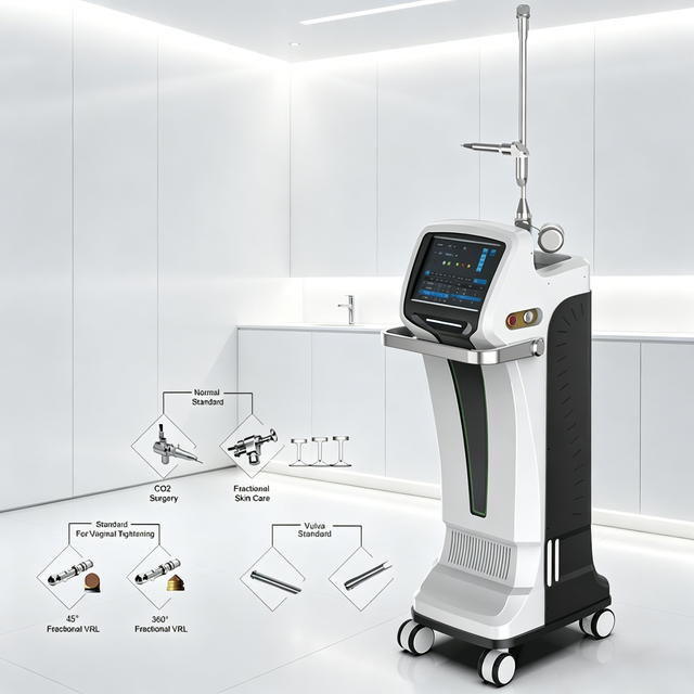OEM 60W Fractional CO2 Laser Beauty Machine Supplier Professional 10600nm Skin Resurfacing RF Tube CO2 Fractional Laser Machine