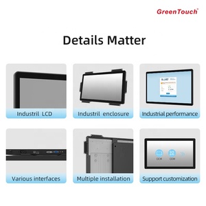 Monitor Táctil Interactivo de 32 Pulgadas, Plano, 2K FHD/4K UHD, Industrial, Marco Abierto, LCD, Antivandálico, con Soporte de Piso, 32, 43, 49, 55 Pulgadas - Product Image 3