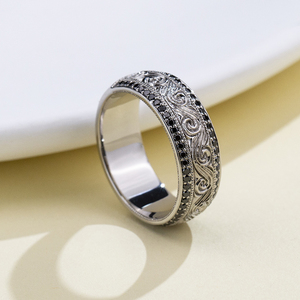 Bague de fiançailles pour femme en diamant jaune palladium taille ovale MSR-2186 - Product Image 3