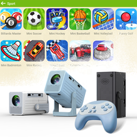 Projecteur LCD intelligent portable N6 pour l'éducation des enfants et les jeux interactifs en famille, projecteur vidéo intelligent pour la maison