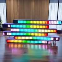 Ampoule néon RGB à commande vocale pour salon moderne, maison intelligente, lampe de bureau d'ordinateur, lampe de bar, ambiance noire et blanche