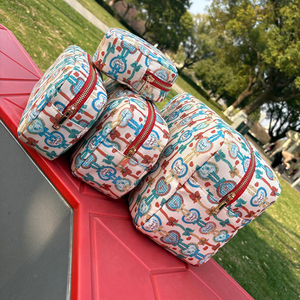 Của phụ nữ XL Nylon trang điểm túi công suất lớn dây kéo đóng cửa chống nước vệ sinh cá nhân Thiết kế túi cho du lịch tùy chỉnh khuôn mẫu - Product Image 3