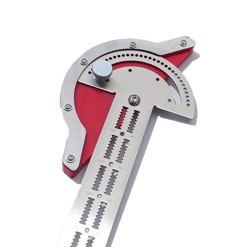 Precision Stainless Steel Protractor Carpentry Ruler Woodworker Edge Ruler Measuring Tool Woodworkers Hand Tool