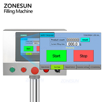 ZONESUN ZS-AFC880 Monobloc Automatique 4 Têtes Spiritueux Whisky Huile D'olive Liqueur Bouteille En Verre Remplissage ROPP Machine De Capsulage