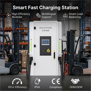 Estación de Carga Rápida Universal para Vehículos Eléctricos de 120kW, 380V 250A, Alta Corriente, Doble Conector, Compatible con NACS y Modelos EV - Product Image 2