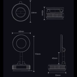 Support de téléphone de voiture avec logo personnalisé 360 °   Support de téléphone <span class=keywords><strong>Tesla</strong></span> réglable et pliable 2026 MagSafe en alliage de zinc pour voiture - Product Image 2