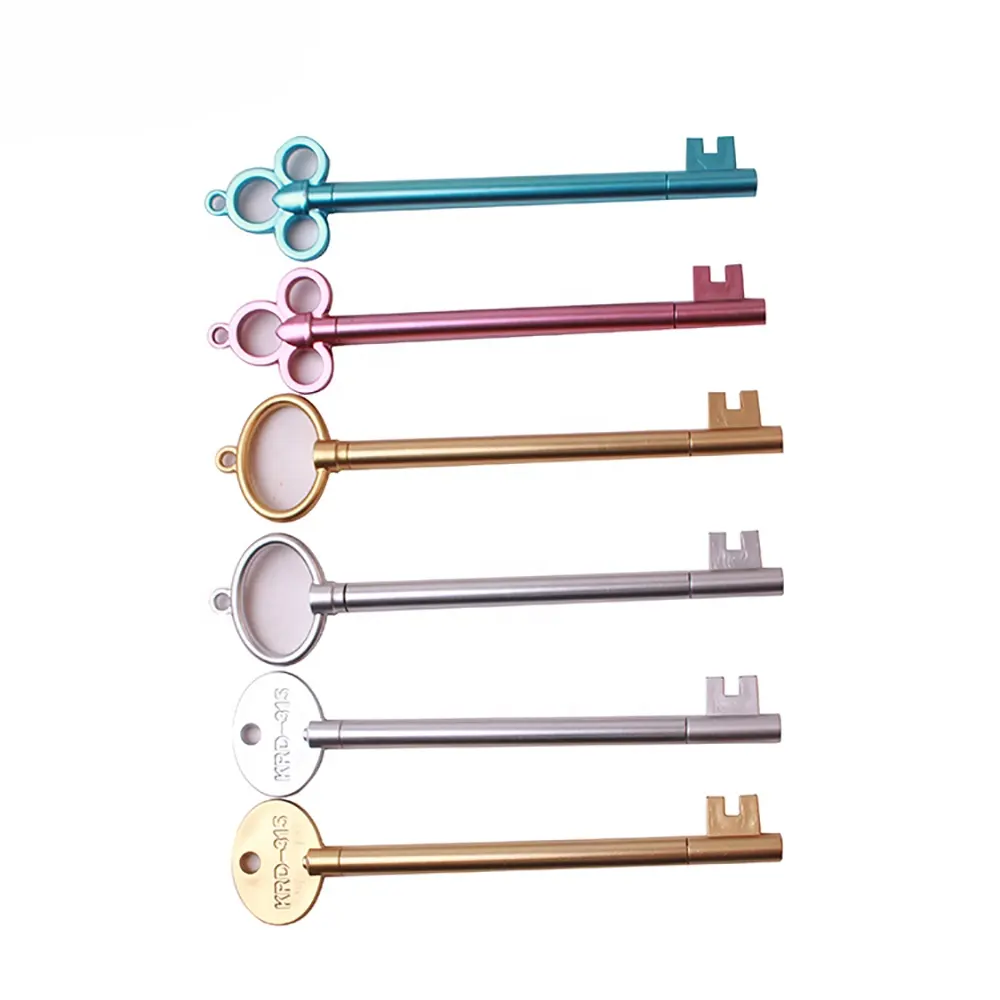 Ретро винтажный Тип Ключ Форма гелевые чернила Шариковая ручка с различными цветами