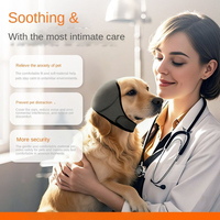 Cache-oreilles imperméables en polyester pour chien, réduction du bruit, pour la tranquillité, empêchant la peur, motif solide de Noël, ensoleillé